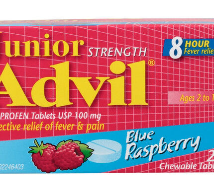 Advil Junior Strength Blue Raspberry Chewable Tablets