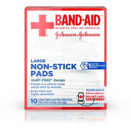 Band-Aid Large Non-Stick Pads 10