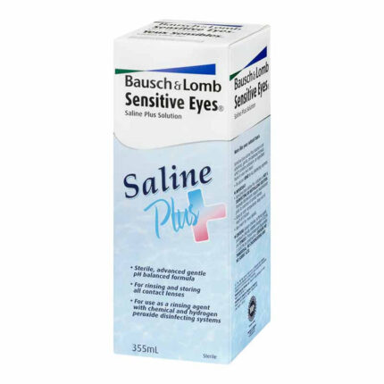 Bausch & Lomb Sensitive Eyes Saline Plus 355mL