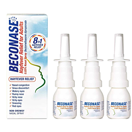 Beconase Hayfever Relief Nasal Spray – 180 Sprays - 3 Pack