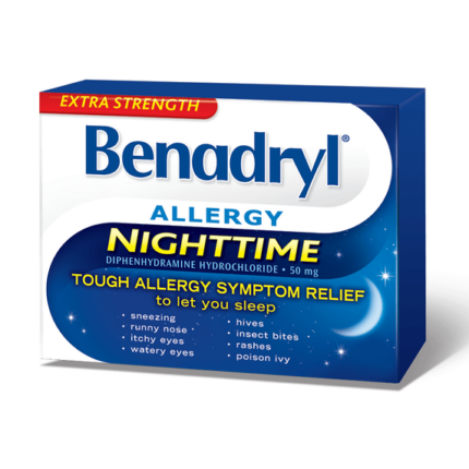 Benadryl Allergy Nighttime 24 Caplets