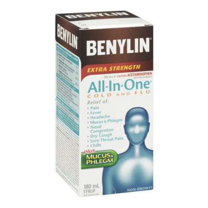 Benylin All-In-One Cold And Flu Extra Strength Plus Mucus & Phlegm
