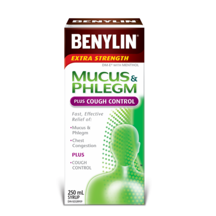 Benylin Mucus & Phlegm Extra Strength Plus Cough Control 250mL