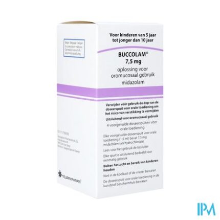 Buccolam 7,5mg Or Opl 4 Voorgev Dos Spuit 1,5ml
