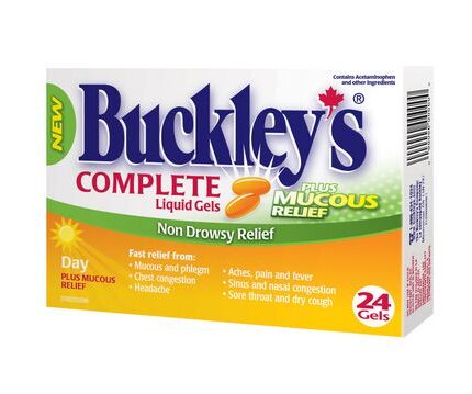 Buckley's Complete Liquid Gels Daytime Plus Mucus Relief 24 Gels
