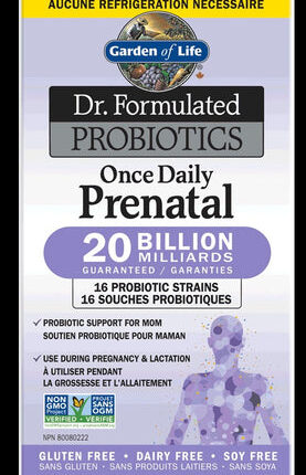 GARDEN OF LIFE DR. FORMULATED PROBIOTICS ONCE DAILY PRENATAL 30vcaps