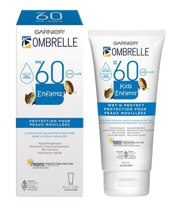 Garnier Ombrelle SPF 60 Kids Wet'n Protect Sunscreen Lotion 90ml