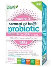 GENUINE HEALTH ADVANCED GUT HEALTH PROBIOTIC WOMEN'S DAILY 30vcaps