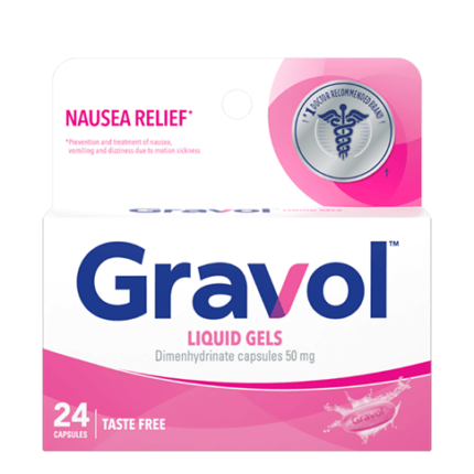 Gravol Liquid Gel 24 Capsules