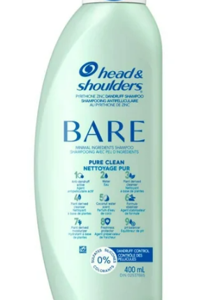 HEAD & SHOULDERS BARE PURE CLEAN SHAMPOO
