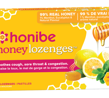 HONIBE HONEY LOZENGES LEMON 10loz
