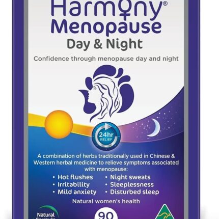 Martin & Pleasance - Harmony Menopause Day and Night, 90 Tablets - Hot Flashes & Night Sweats Supplement - Menopause Relief for Women - Mood Support & Inflammation Supplements -...