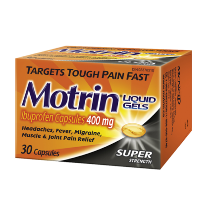 Motrin Super Strength Liquid Gel Capsules