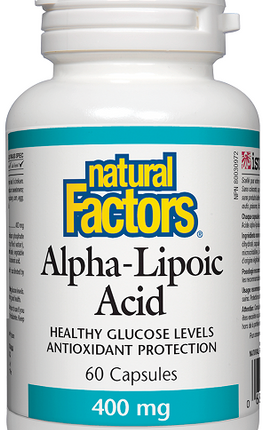 NATURAL FACTORS ALPHA LIPOIC ACID 400mg 60caps