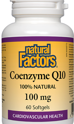 NATURAL FACTORS COENZYME Q10 100mg 60sg