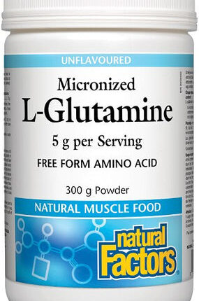 NATURAL FACTORS L-GLUTAMINE MICRONIZED 300g