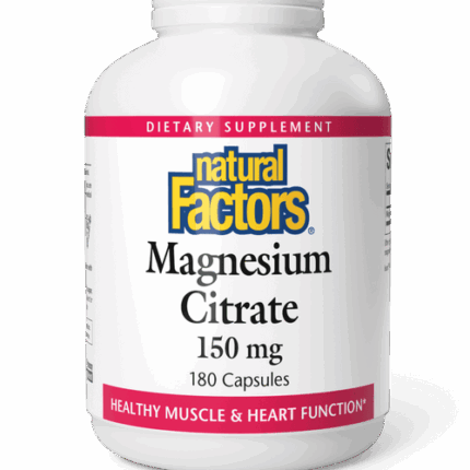NATURAL FACTORS MAGNESIUM CITRATE 150mg 180caps