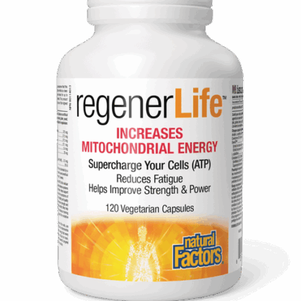 NATURAL FACTORS REGENERLIFE MITOCHONDRIAL ENERGY 120vcaps