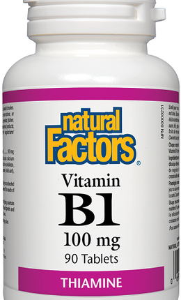 NATURAL FACTORS VITAMIN B1 90tabs