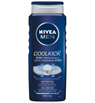 Nivea Men Cool Kick 24H Fresh Shower Gel 500ml