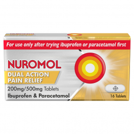 Nuromol 200mg/500mg - 16 Tablets
