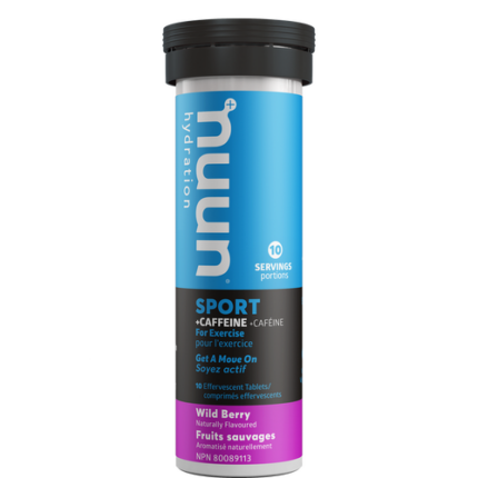 NUUN SPORT WILD BERRY WITH CAFFEINE 10ct