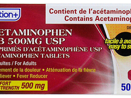 Option+ Acetaminophen Tablets Extra Strength 500mg