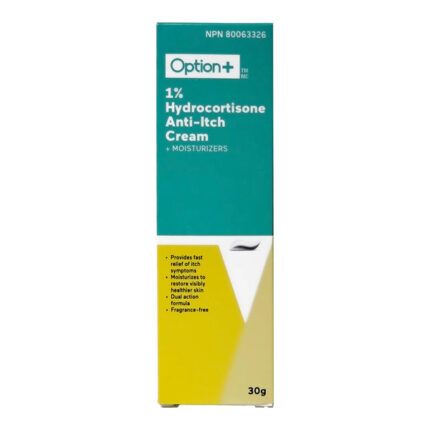 Option+ Anti-Itch Cream Hydrocortisone 1% 30g