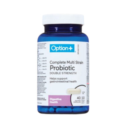 Option+ Complete Multi Strain Probiotic 10 Billion Active Cells 40 Vegetarian Capsules