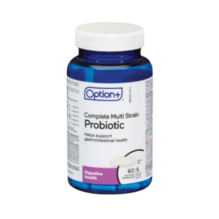 Option+ Complete Multi Strain Probiotic 5 Billion Active Cells 60 Vegetarian Capsules