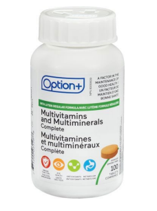 Option+ Multivitamin and Minerals Complete 100 Tablets