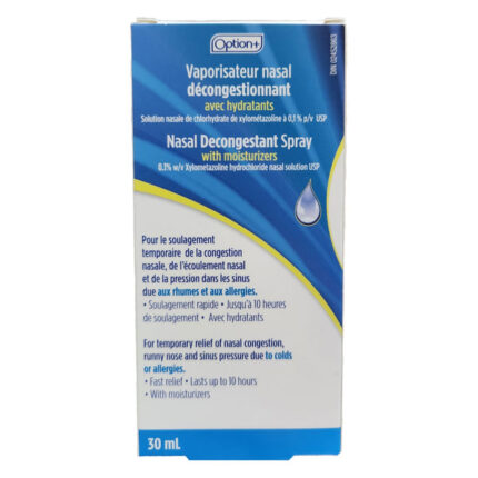 Option+ Nasal Decongestant Spray 30mL