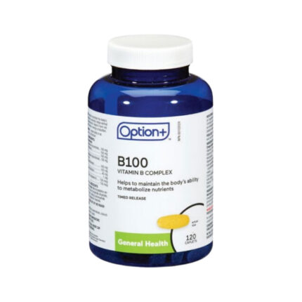 Option+ Vitamin B100 Vitamin B Complex Timed Release 120 Caplets