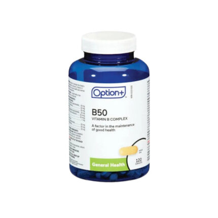 Option+ Vitamin B50 Complex 120 Capsules