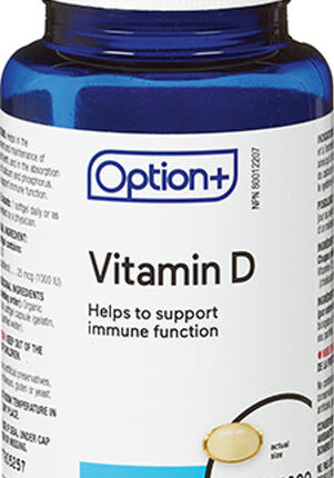 Option+ Vitamin D 1000IU 180 Softgels