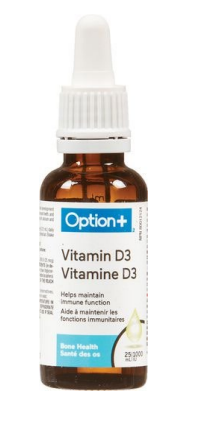 Option+ Vitamin D3 Drops 1000 IU 25ml