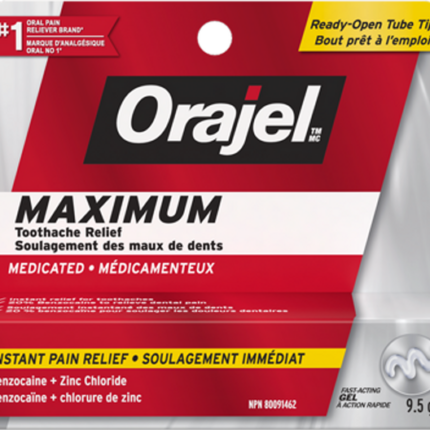 Orajel Maximum Toothache Relief Gel 9.5g
