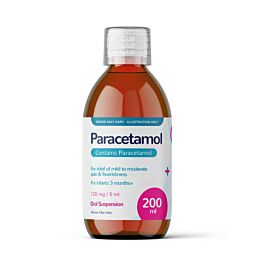 Paracetamol Suspension For Infants 120mg/5ml - 200ml