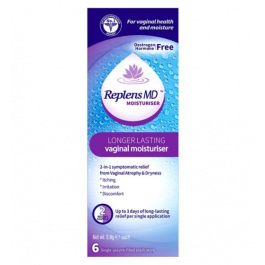 Replens MD Longer Lasting Vaginal Moisturiser - 6 x 5.9g Applicators