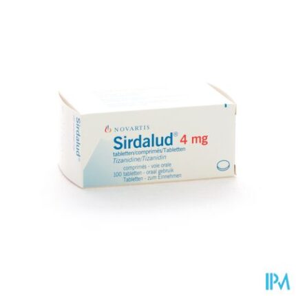 Sirdalud Comp 100 X 4mg Tizanidine