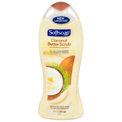 Softsoap Coconut Butter Scrub Exfoliating Body Wash 591ml