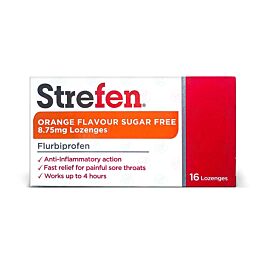 Strefen Intensive Sugar Free Orange - 16 Lozenges
