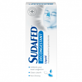 Sudafed Decongestant Liquid – 100ml