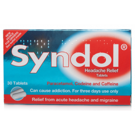 Syndol Headache Relief (Codeine/Paracetamol) - 30 Tablets