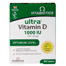 Vitabiotics Ultra Vitamin D3 Optimum Level – 1000IU (25mcg) 96 Tablets
