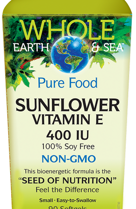 WHOLE EARTH AND SEA SUNFLOWER VITAMIN E 400IU 90sg